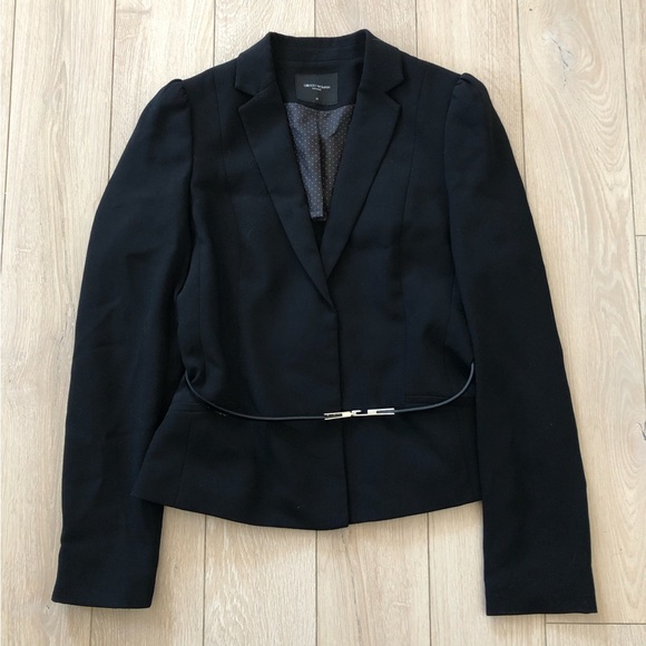 G2000 Waist Belt Peplum Blazer in Black Size 36 - Picture 1 of 12